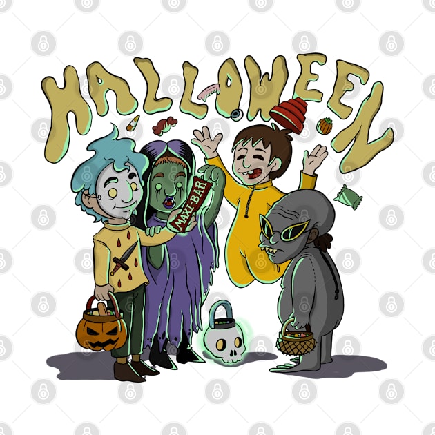 Spooky crew by atomiqueacorn