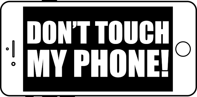 Don't Touch My Phone! Kids T-Shirt by umarhahn