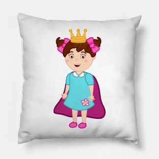 Bongo Beep Beep Cartoon Girl Lily Big Smile Princess Queen Pillow