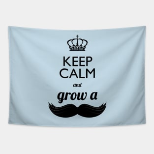 Keep calm and grow a stache Tapestry