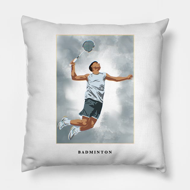 Badminton Pillow by Mousely 
