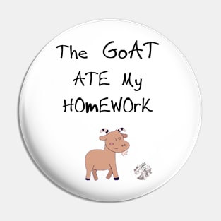 The Goat Ate My Homework! Pin