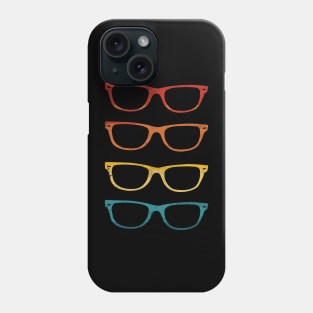 Vintage Retro Sunset Hipster Glasses Phone Case