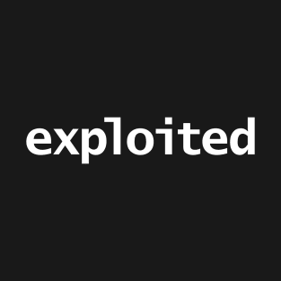 Exploited Typography White Text T-Shirt