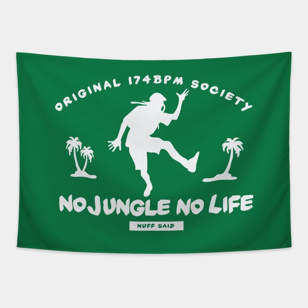 No Jungle No Life - Original 174 Bpm Club Tapestry by Wulfland Arts