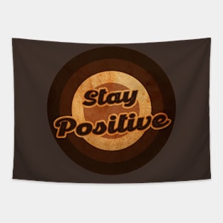 stay positive vintage Tapestry