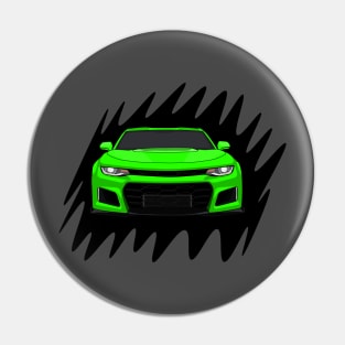 Green Camaro Pin