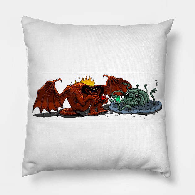 Monsters Texting Pillow by tduffyworld