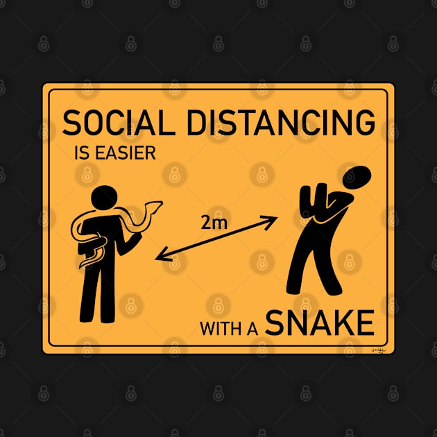 Socially Distant Snake by SnakeNotes