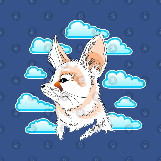 Cloudy fox by Thea White Peacock