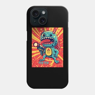 pew pew robot alien Phone Case