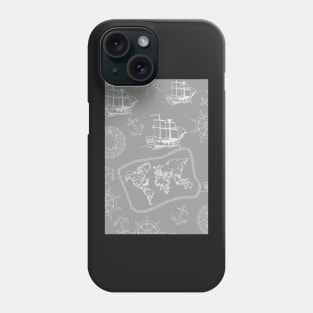 Sailing to the edge of the world Phone Case