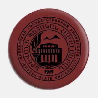 Yerevan State University - circle design Pin