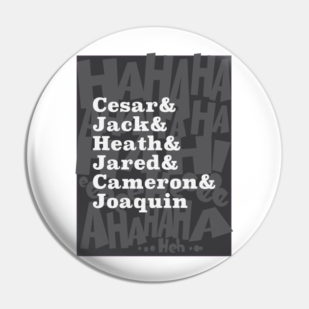 A-HA-HA-HA on Grey Pin by IckyScrawls