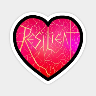 Resilient Kintsukoroi Heart Magnet