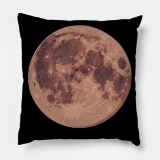 Moon - Red Pillow