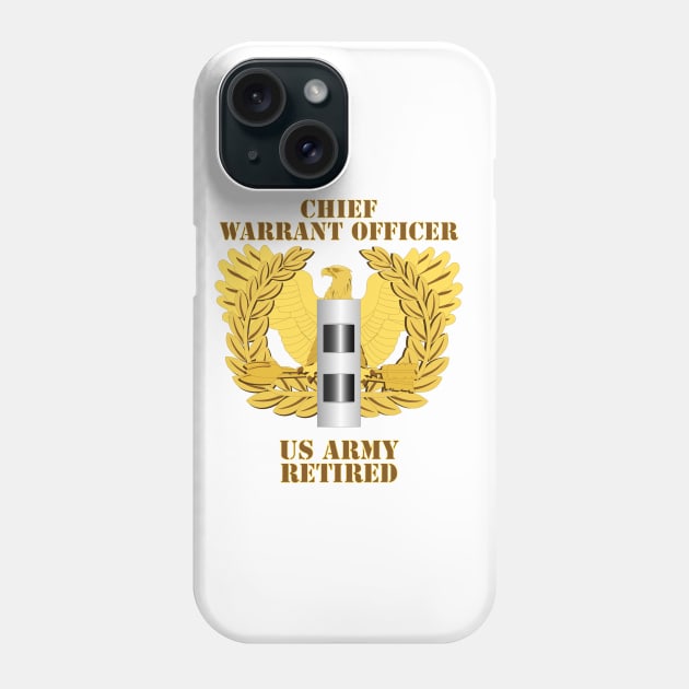 Emblem - Warrant Officer - CW2 - Retired Phone Case by twix123844