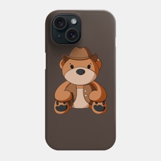 Cowboy Vest Teddy Bear Phone Case