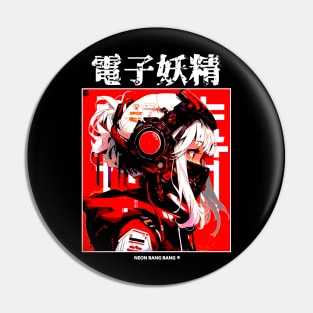 Japanese Cyberpunk Vaporwave Aesthetic Pin