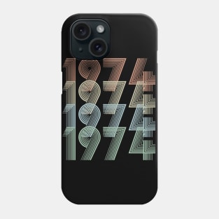 Vintage 1974 45th Birthday Gift idea Men Women Phone Case