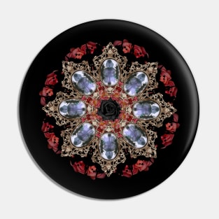 gothic castle mandala Pin