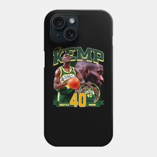 Shawn Kemp The  Reign Man Basketball Legend Signature Vintage Retro 80s 90s Bootleg Rap Style Phone Case