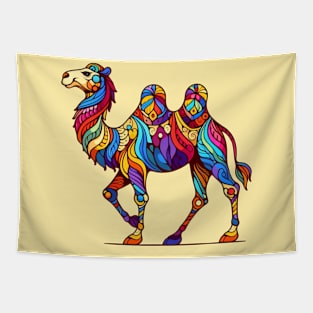 Colorful camel Tapestry