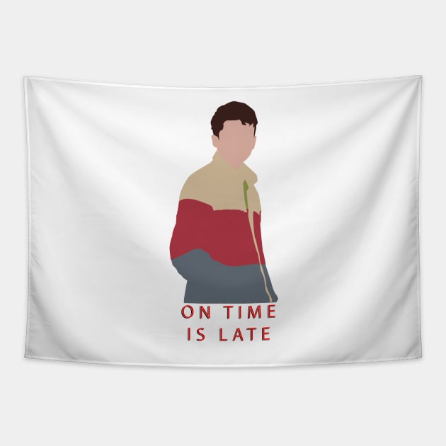 On Time Is Late. Otis Milburn Tapestry by HeardUWereDead