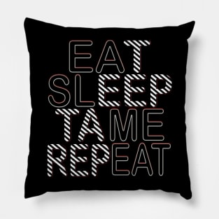 Eat Sleep Tame Repeat Pillow