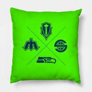 My SEA Team - Fab 4 Blue (RETRO) Pillow