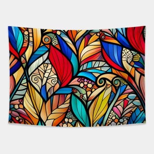 Stained Glass Beauty Tapestry