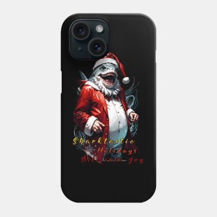 Fat Santa Shark Miami Florida Funny Holiday Christmas season gift Phone Case