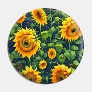 Sunflowers Pin