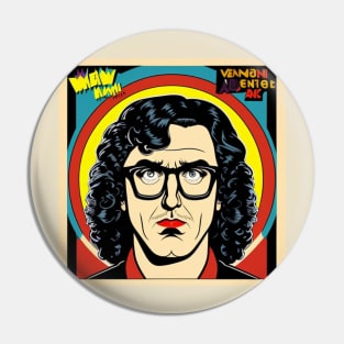 Yankovic Vintage Vinyl Album Cover Art Pin