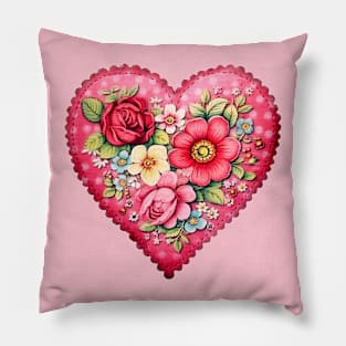 Patchwork Heart Pillow