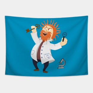 Crazy Scientist Tapestry