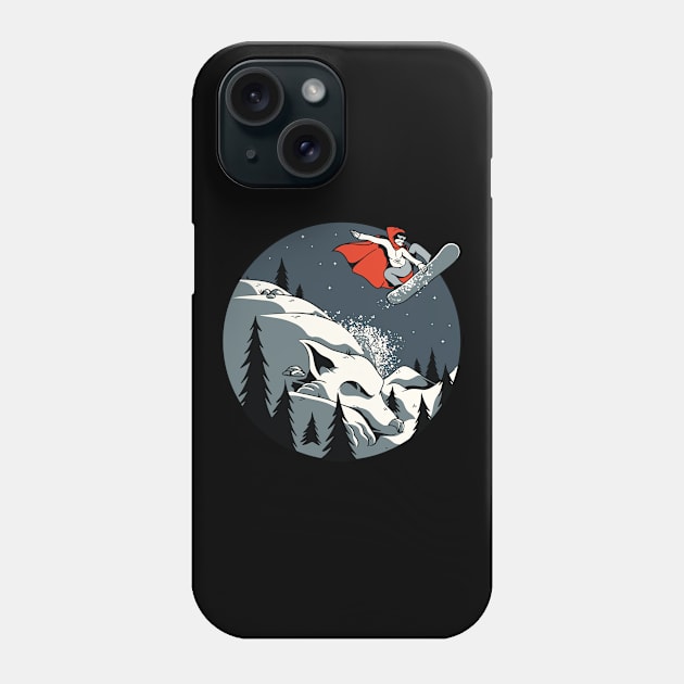 Redhood Snowboarder Phone Case by Bestseller