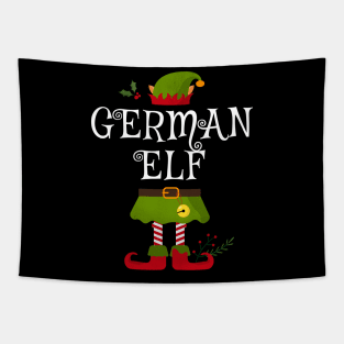 German Elf Shirt , Family Matching Group Christmas Shirt, Matching T Shirt for Family, Family Reunion Shirts Tapestry