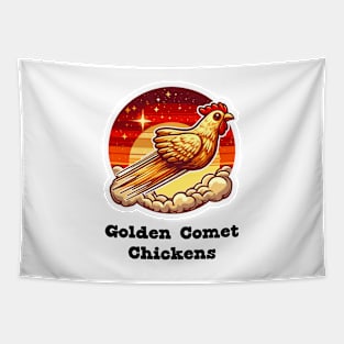Golden Comet Chickens Tapestry