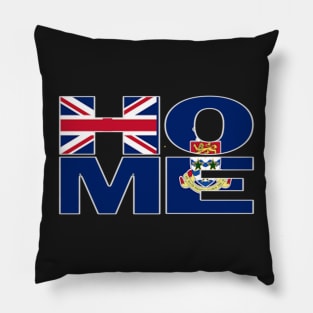 Cayman Islands Collections Flag Spelling HOME - Soca Mode Pillow