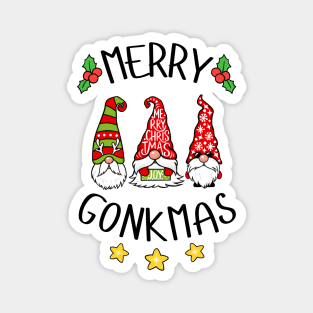 Cute Gnome Gonk Merry Christmas Magnet