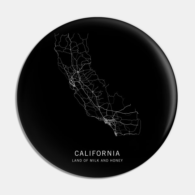 California State Road Map Pin by ClarkStreetPress