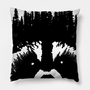 Raccoon Forest Pillow