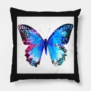 Blue Butterly Pillow