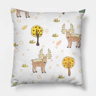 Moose Pattern Pillow