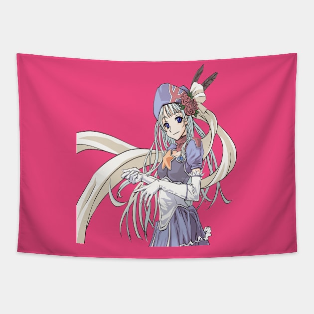 anime school girl Tapestry by creativeminds