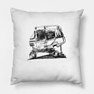 Black and White Bajaj Pillow