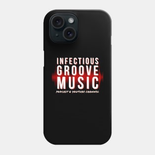 Infectious Groove New Logo White On Black Phone Case