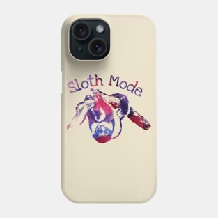 Sloth Mode  Purple Watercolor Phone Case