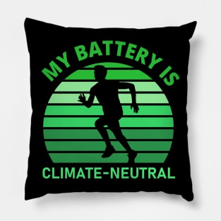 Jogging Funny Environment Pillow